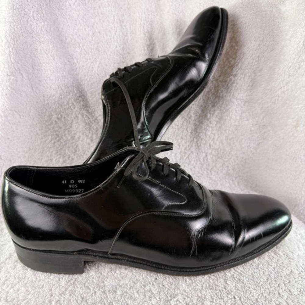 Brooks Brothers Brooks English Oxford Shoes Curzon Patent Leather Mens 41 D US 8